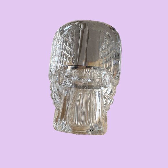 90S Vintage Lead Crystal Decorative Christmas Sleigh Candy Vase - Picture 7 of 9